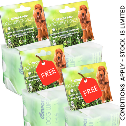 Compost-a-pak Dog Poop Bags - BUY 2 GET 2!